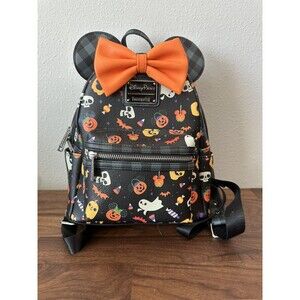 Disney Parks Loungefly Minnie Mouse Halloween Treats Mini Backpack